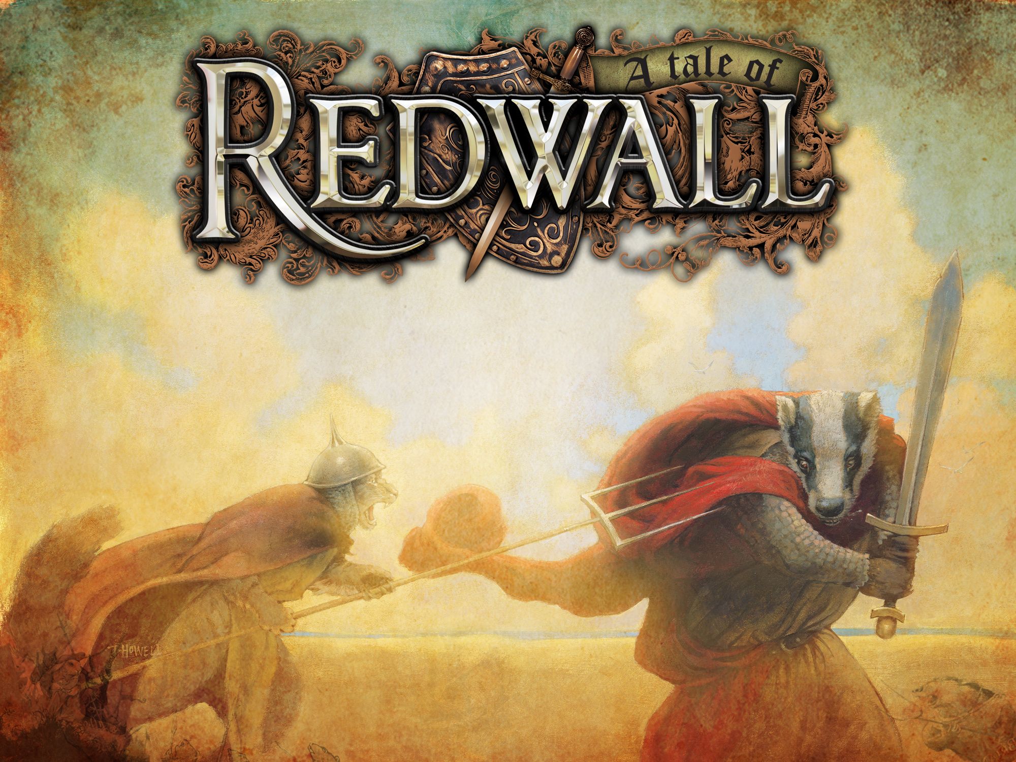 Redwall wallpaper, based on the cover of Lord Brocktree (one of my special favorites, yay!). Science fiction art fantasy, Science fiction art, Children's books