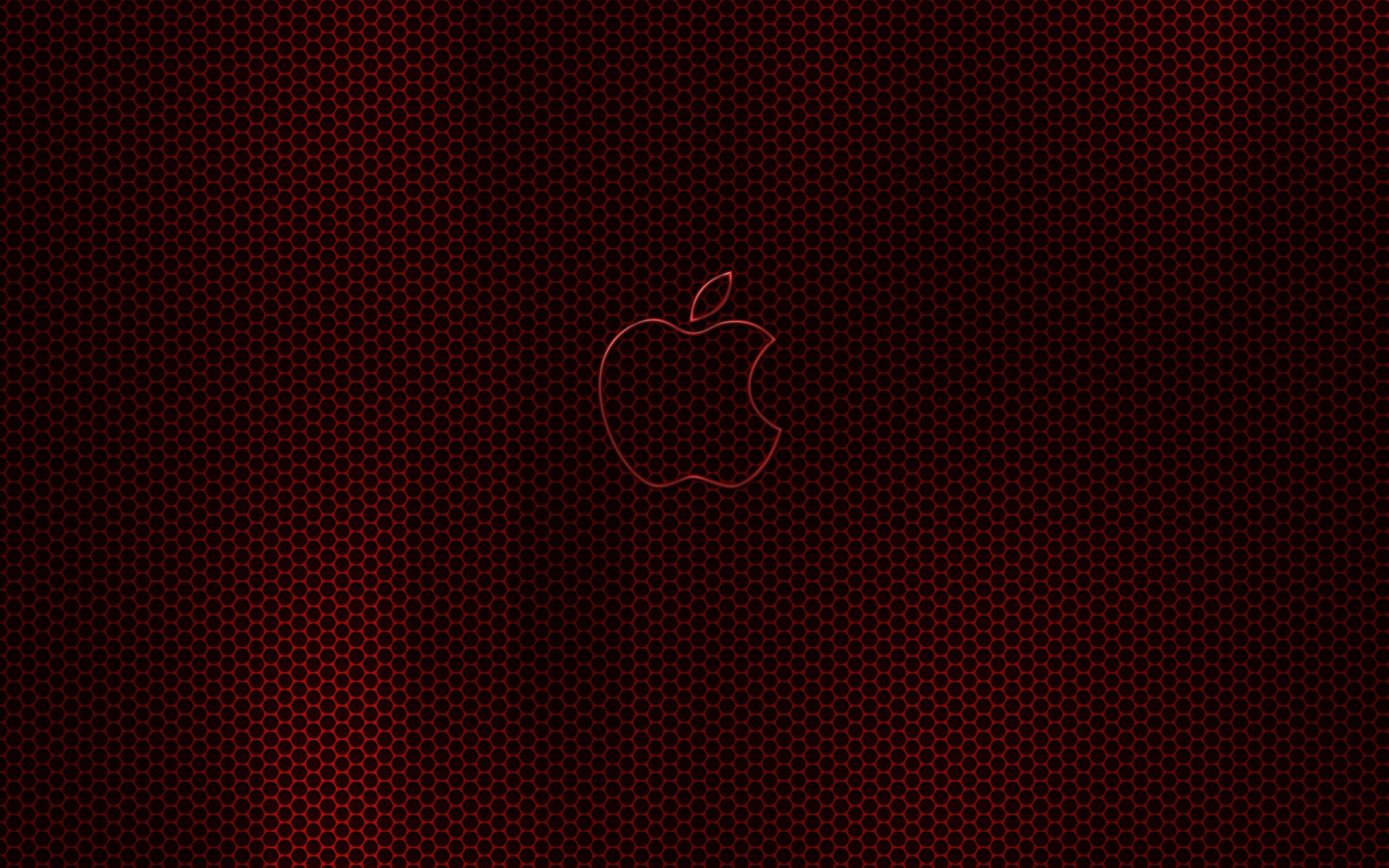 Wallpaper 4k Apple Dark Red Glow Wallpaper