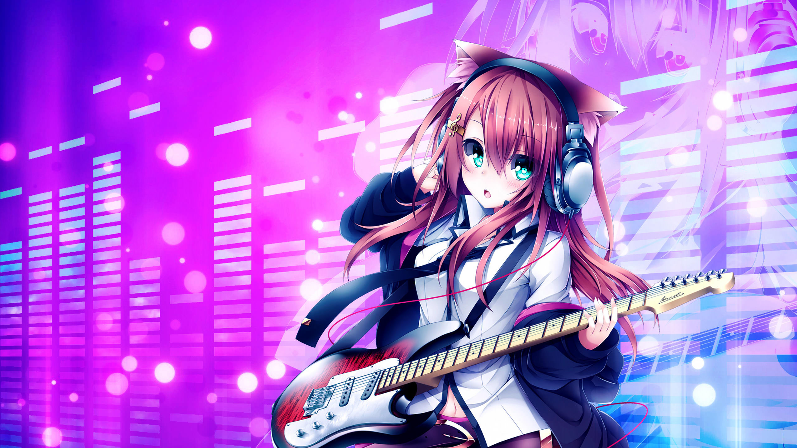 K ON Anime Girls Electric Electric Guitar School Uniform JK Low Angle Short  Hair Hirasawa Yui 2D Bru Wallpaper - Resolution:1891x2807 - ID:737867 -  wallha.com