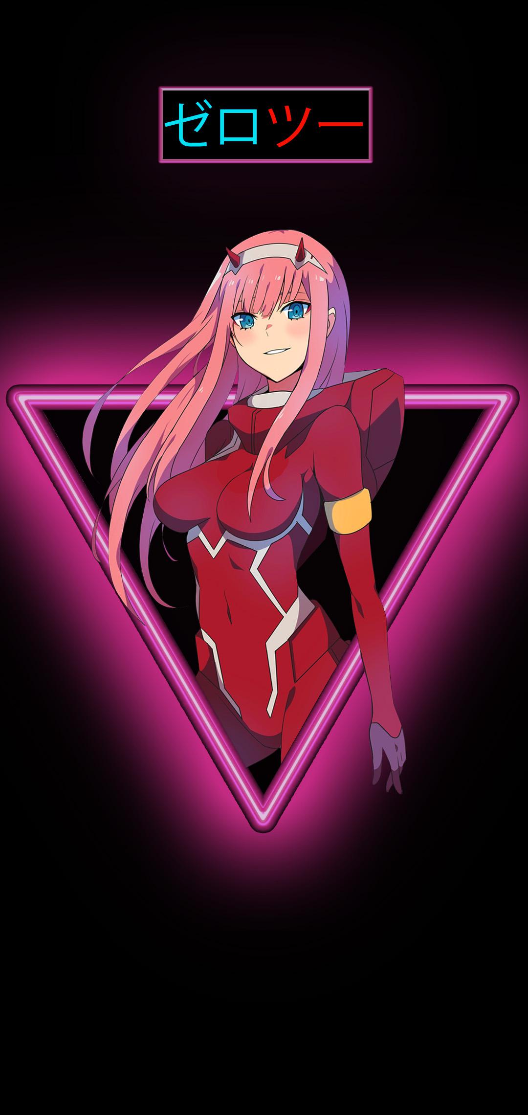Zero Two Neon Vibes [Darling in the Franxx] (1080×2280)