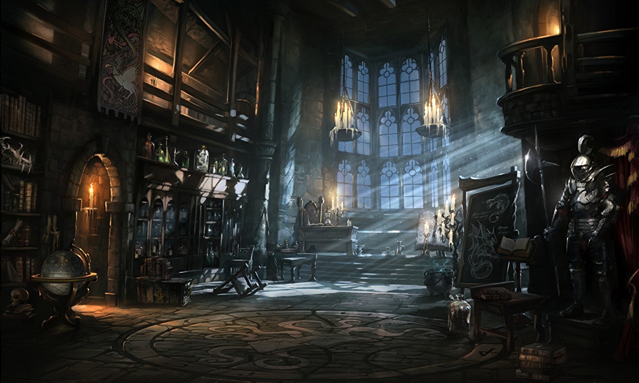 Fantasy Library Full and Background  HD wallpaper  Pxfuel
