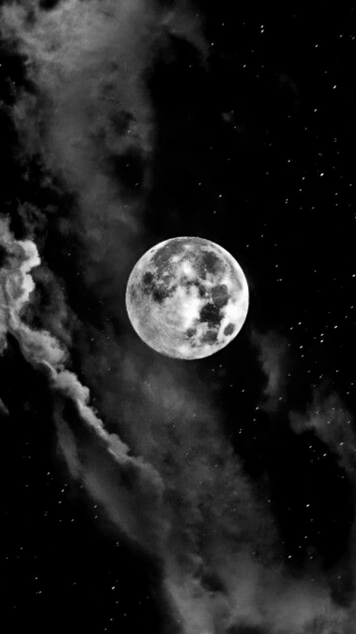 moon love. Black and white picture wall, Moon photography, Black aesthetic wallpaper