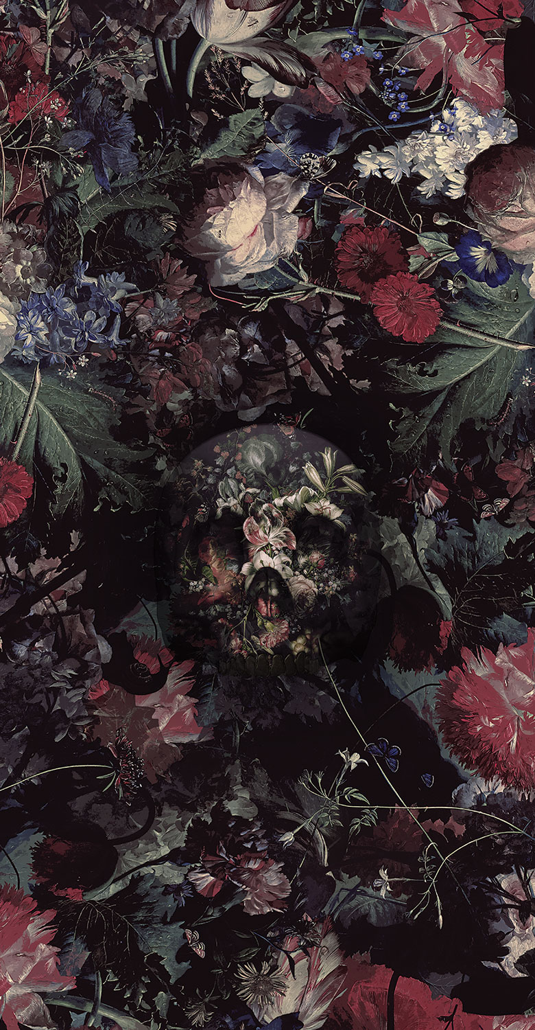 Floral Skull Wallpapers - Wallpaper Cave