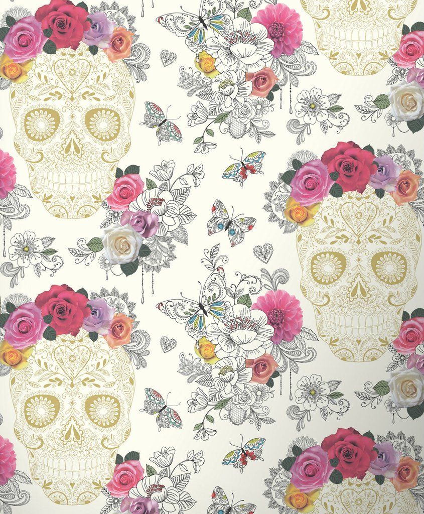 Sugar Skull iPhone X Wallpaper