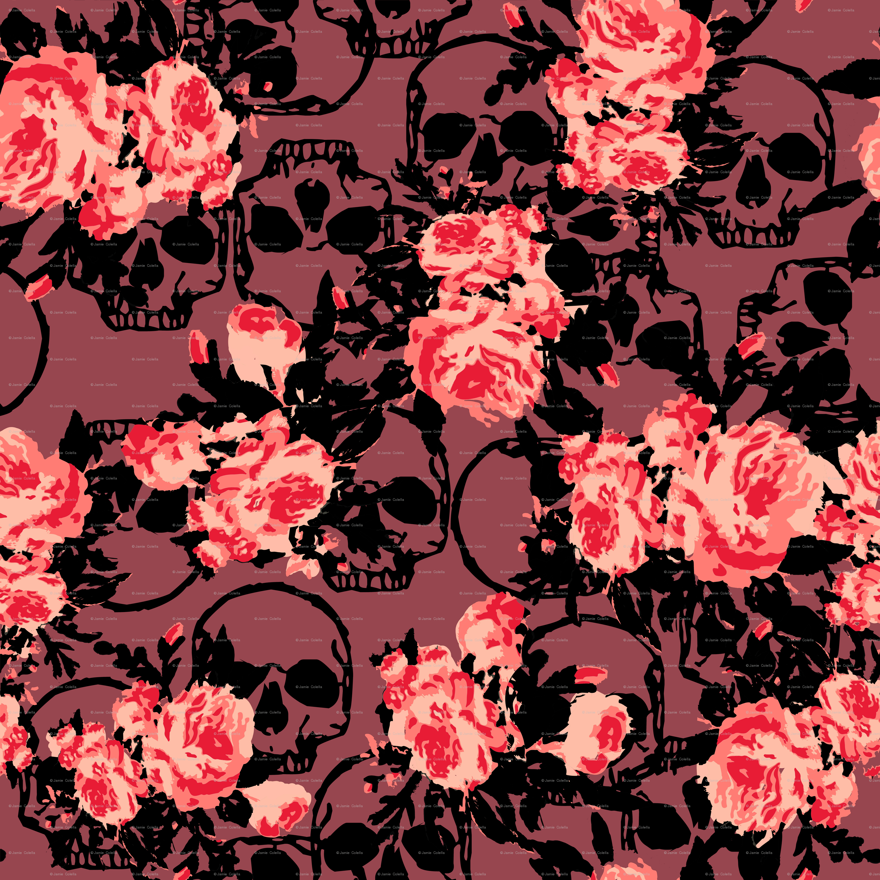 Floral Skull Wallpaper, HD Floral Skull Background on WallpaperBat
