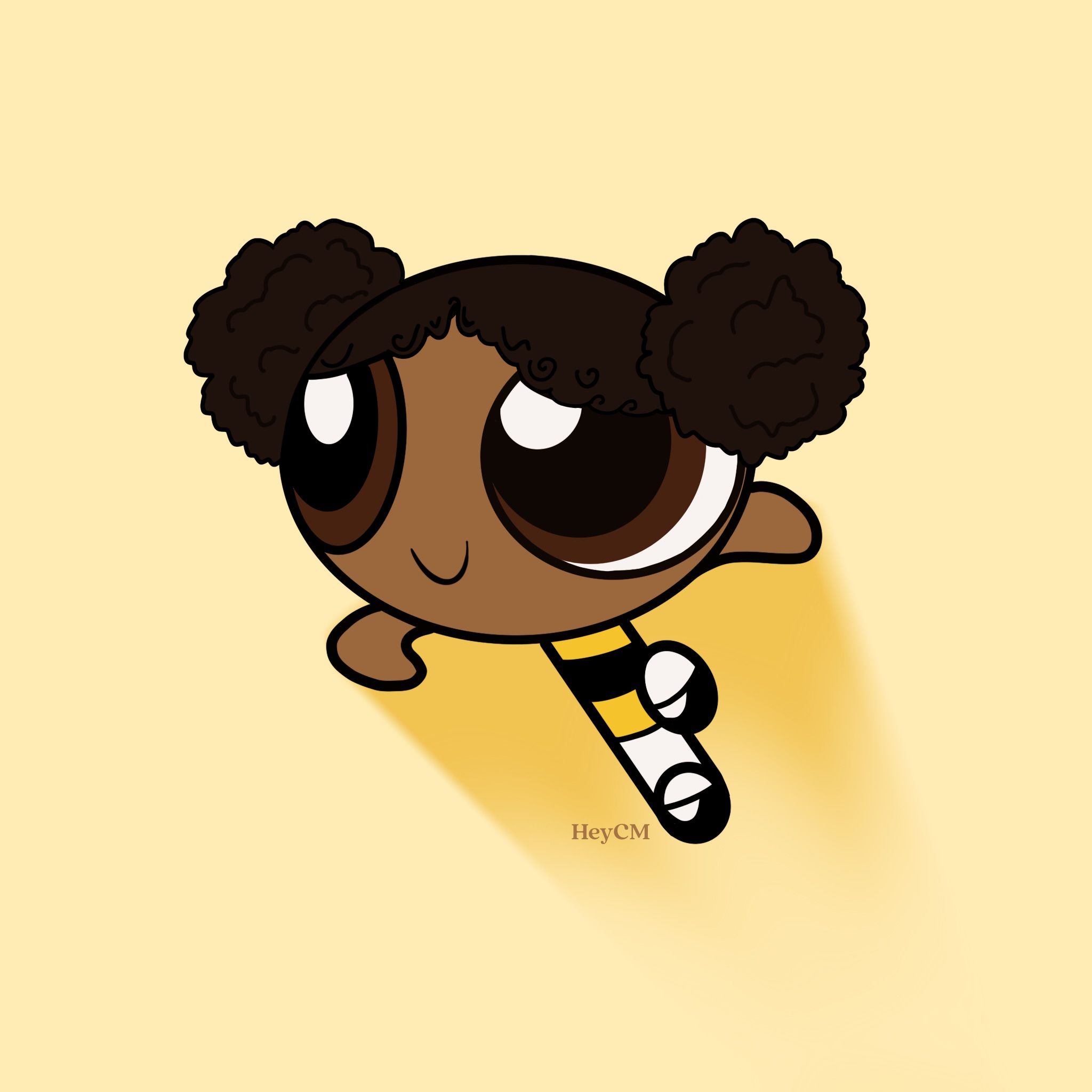 Lil Brown Bubbles by HeyCM. Powerpuff girls wallpaper, Black girl magic art, Cute tumblr wallpaper