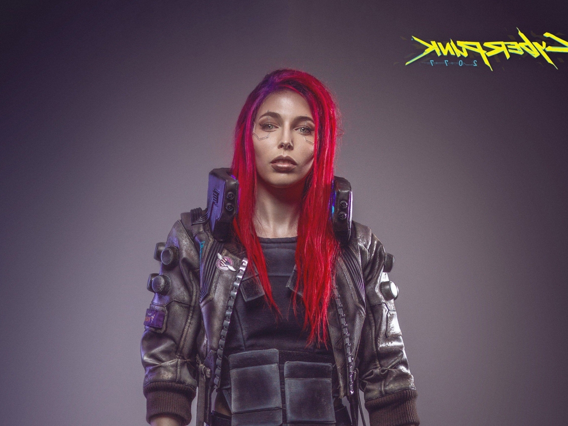 Wallpaper Woman Character, Redhead, Cyberpunk Sci Fi Games:2880x1800