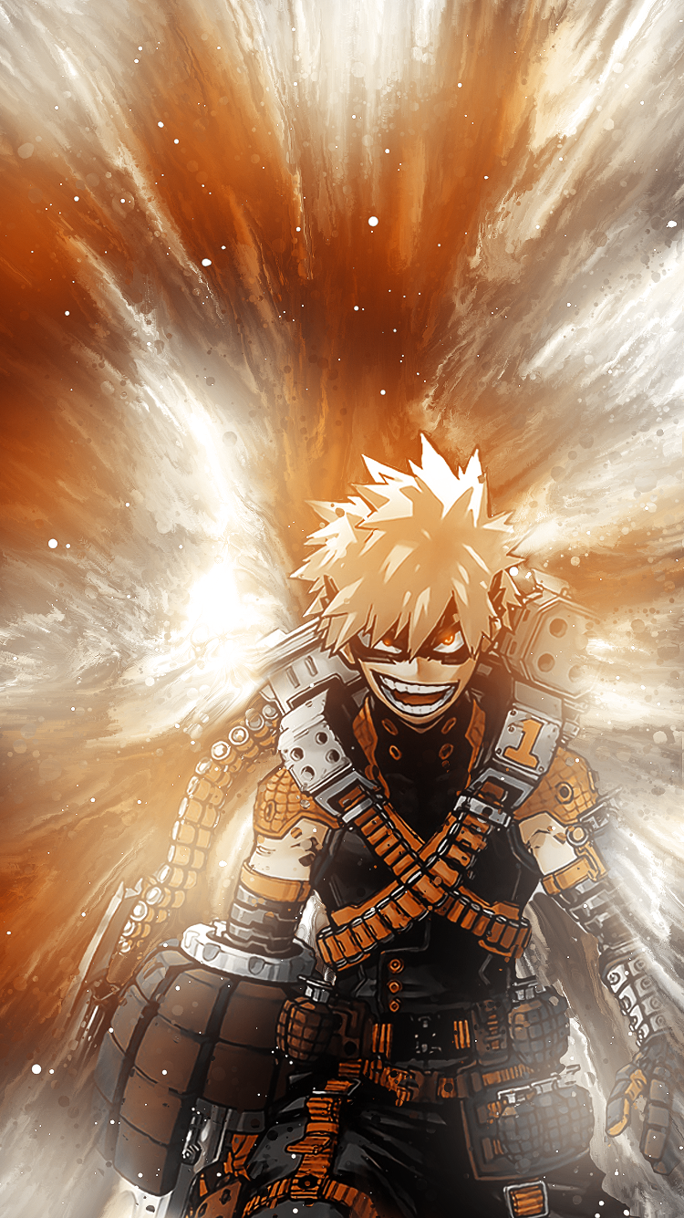 I made a Bakugou Wallpaper for mobile