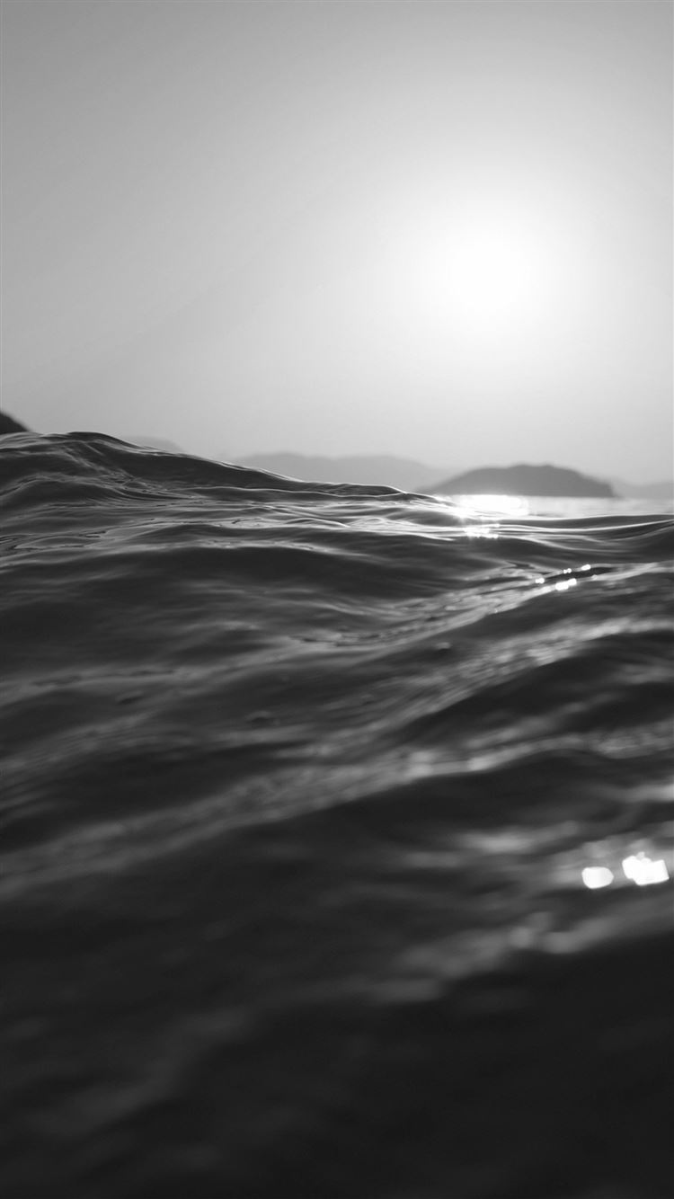 Sea Dive Wave Dark Summer Ocean Nature Bw iPhone 8 Wallpaper Free Download