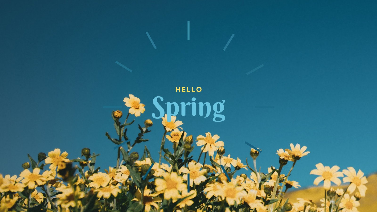 Free and customizable spring desktop wallpapers templates