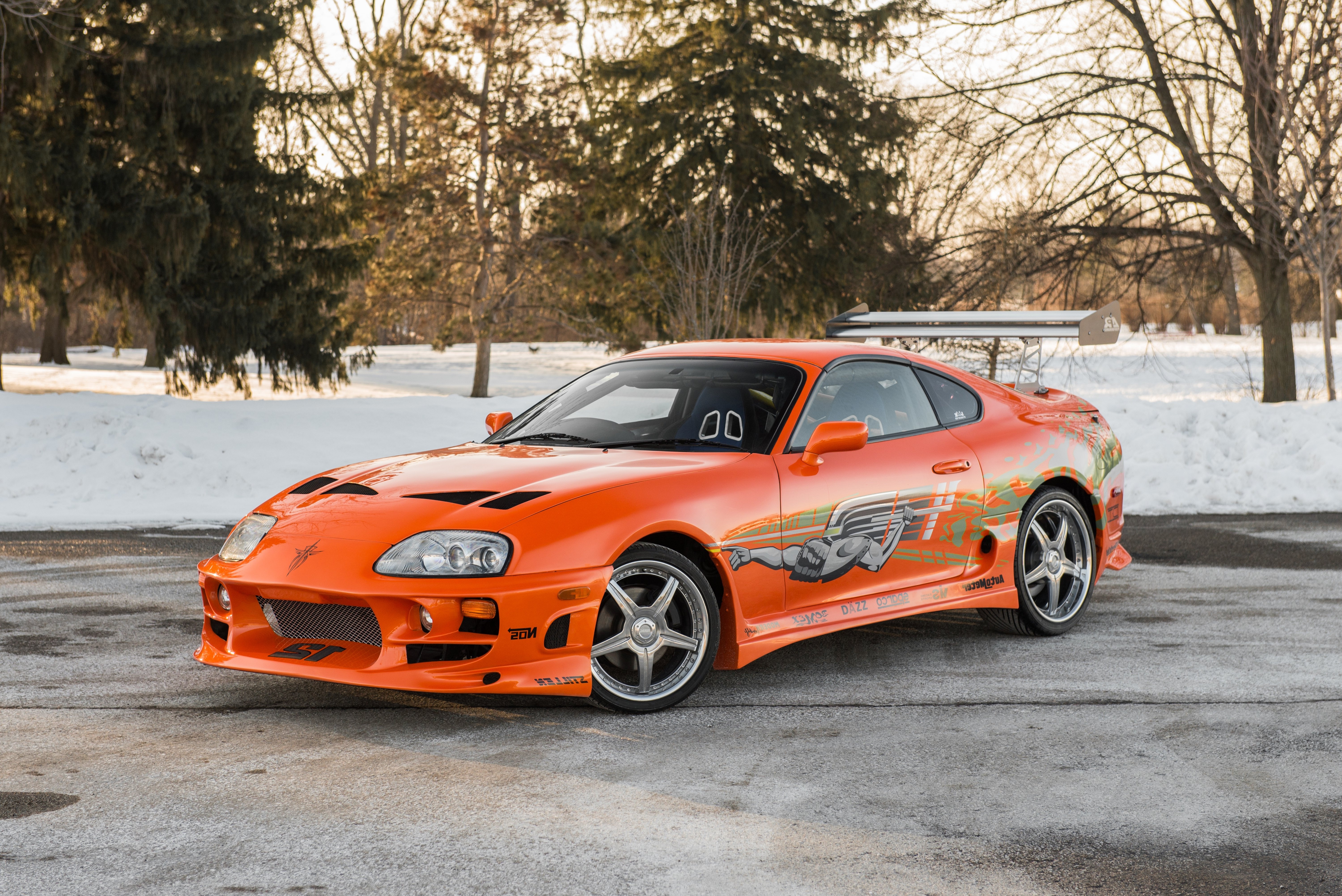 Wallpaper The Fast And The Furious, Racing, Toyota Supra, Orange, Cars:6000x4006