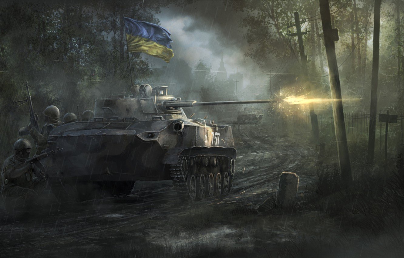 Wallpaper War, Ukraine, Shots, BMD 2 Image For Desktop, Section оружие