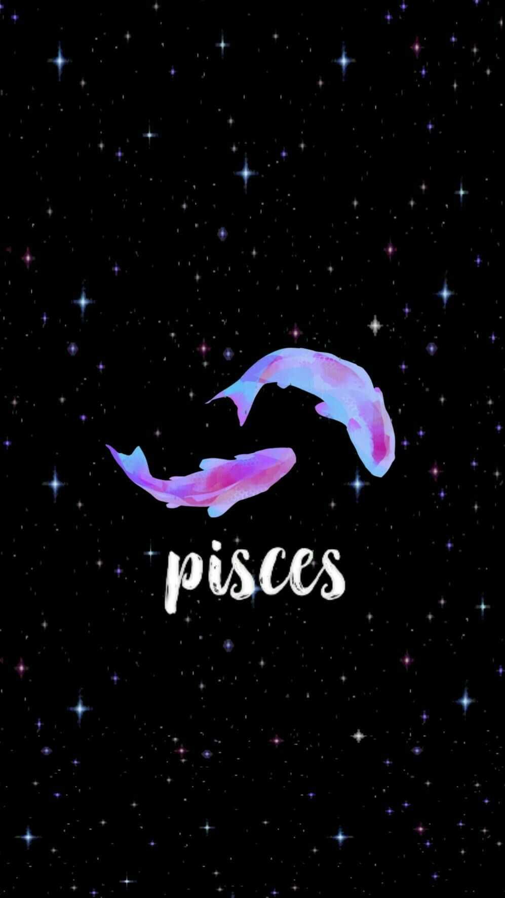 Pisces Background Discover more Astrological, February, Jupiter, March, Negative wallpaper. /p. Pisces, Zodiac signs pisces, Galaxy wallpaper