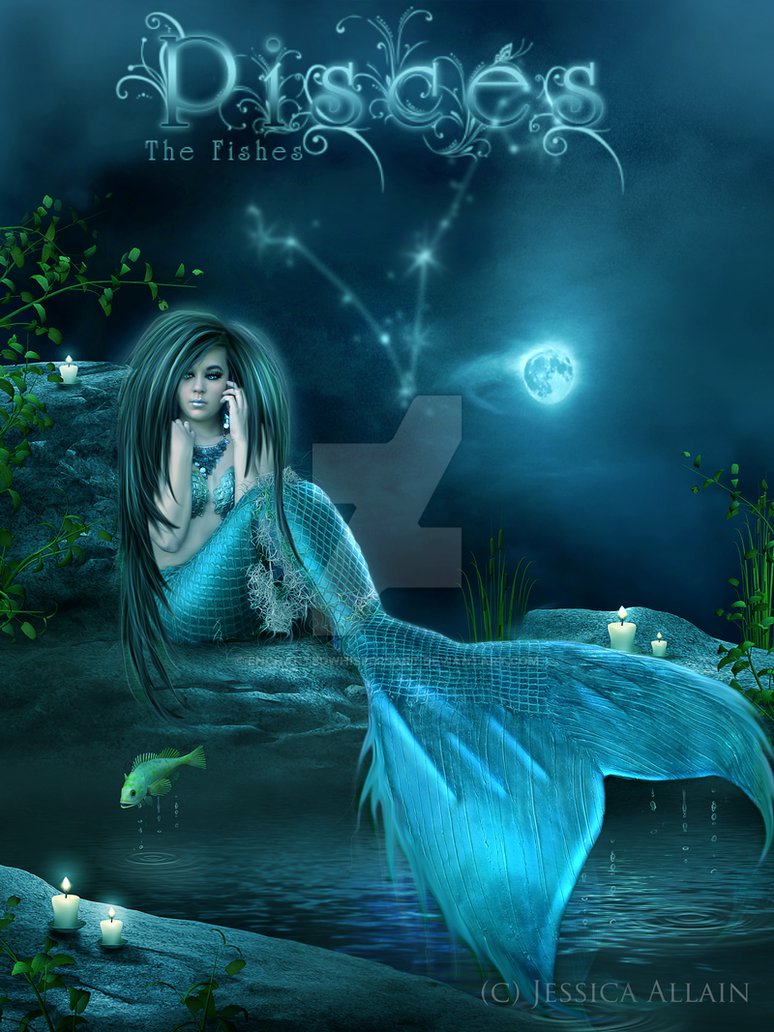 Aesthetic Cute Pisces Wallpaper With Boy And Girl