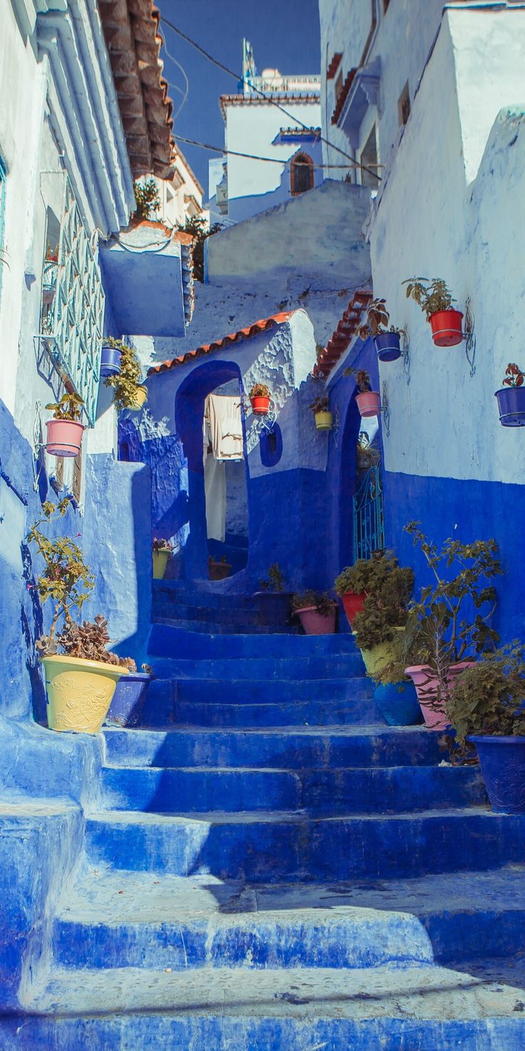 Blue house paint, street, city, colorful wallpaper. Cityscape wallpaper, Colorful wallpaper, Painting wallpaper