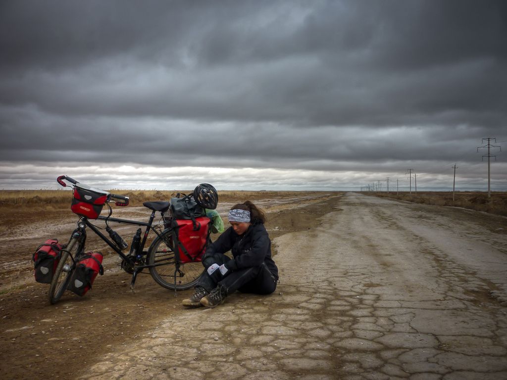 Мотивация велосипед. Cycle across Country.