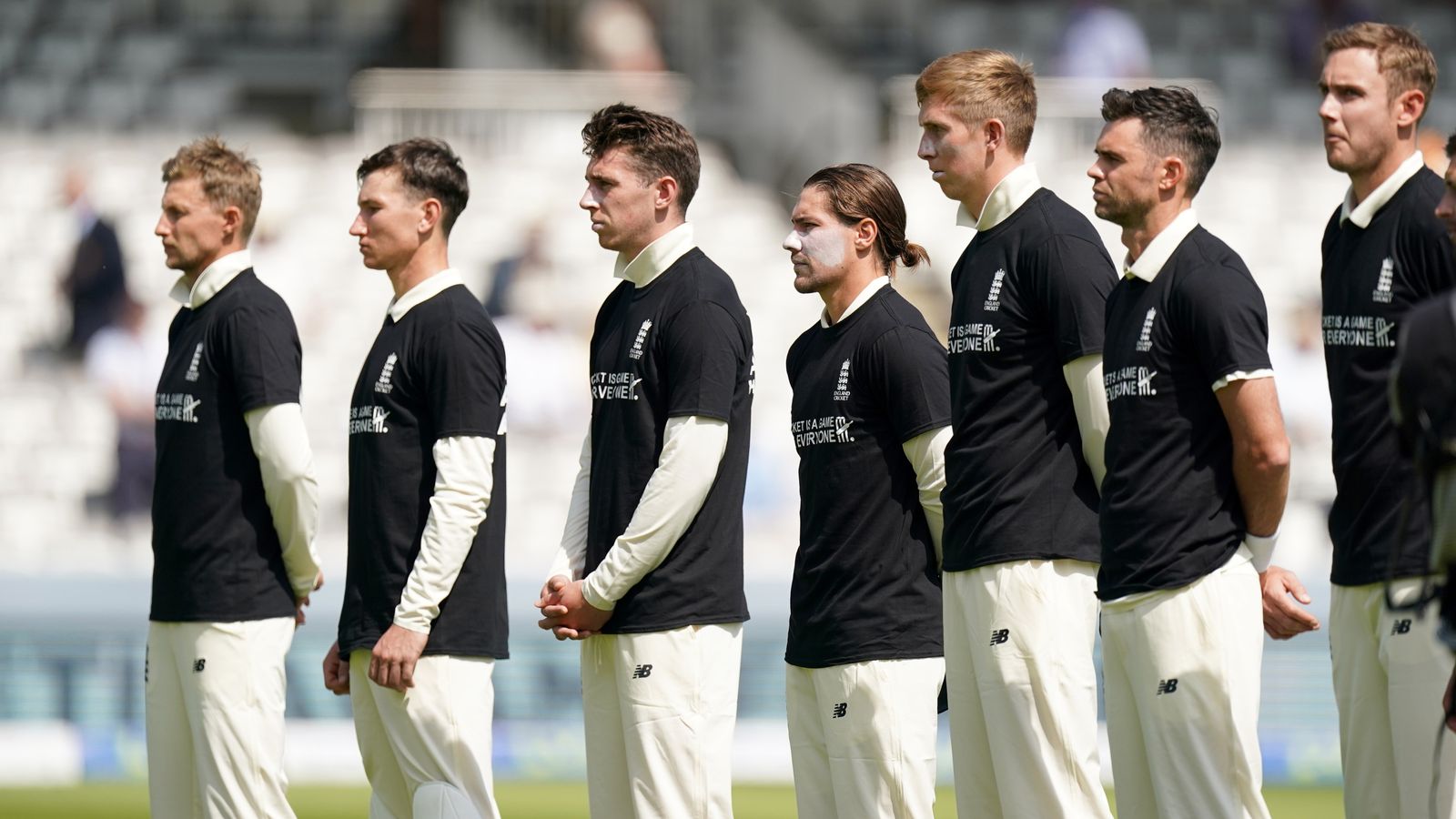 England and New Zealand cricketers share 'Moment of Unity' in fight against discrimination