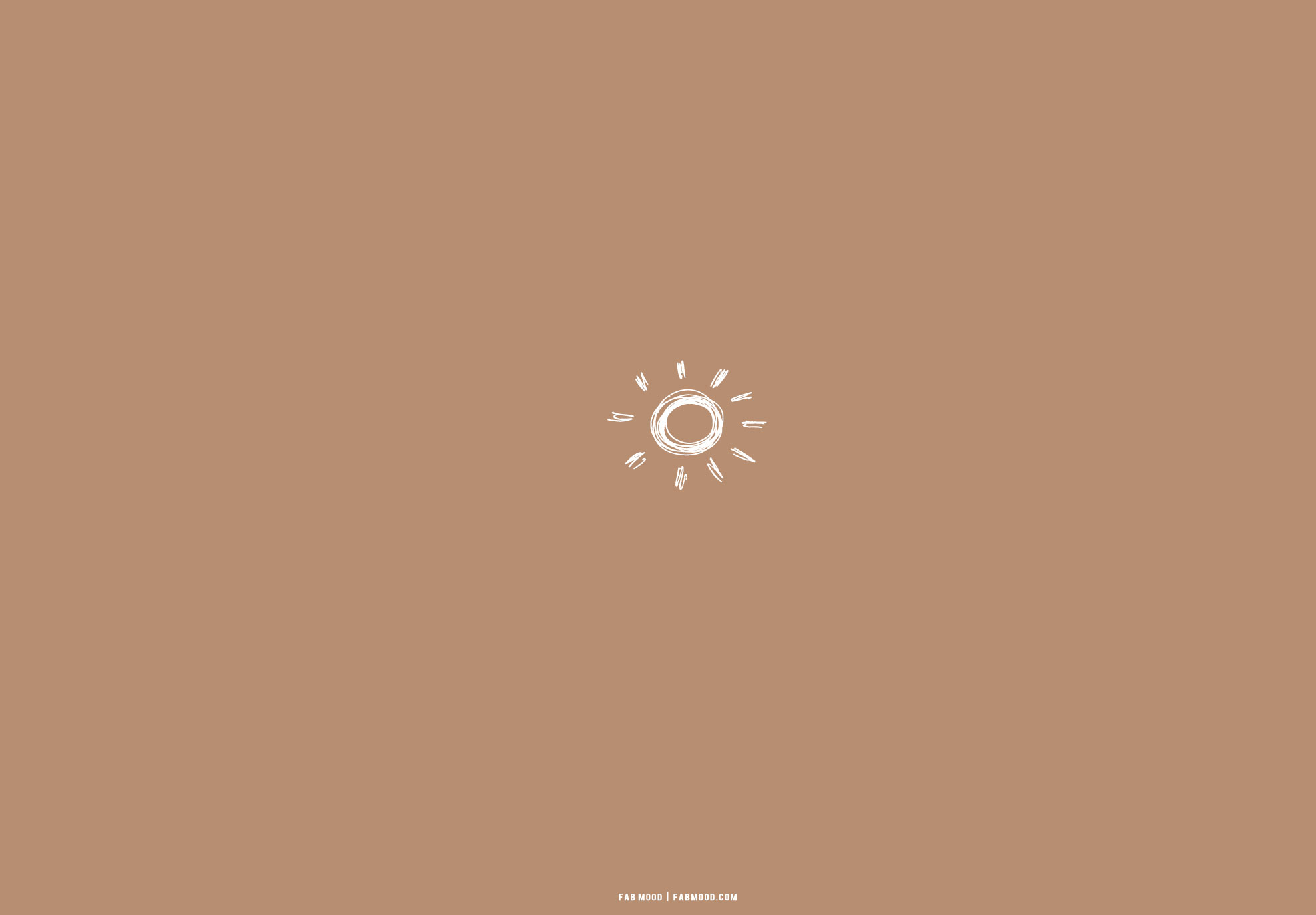 Brown Aesthetic Wallpaper for Laptop, Shining Sun Brown Aesthetic