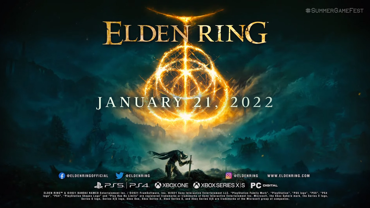 Elden Ring releases January 21st 2022