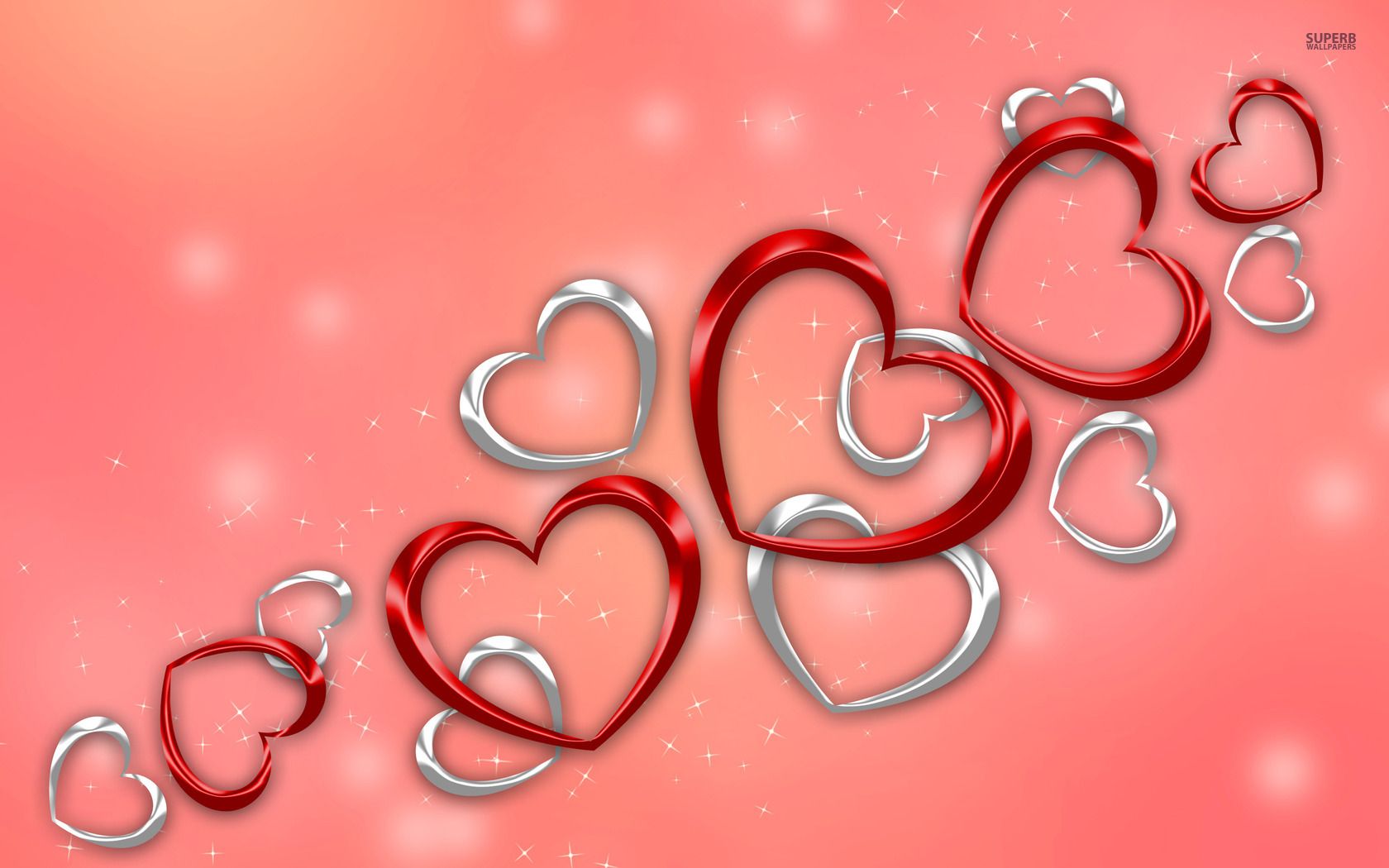 Hearts 2. Silver heart wallpaper, Red and silver wallpaper, Heart wallpaper
