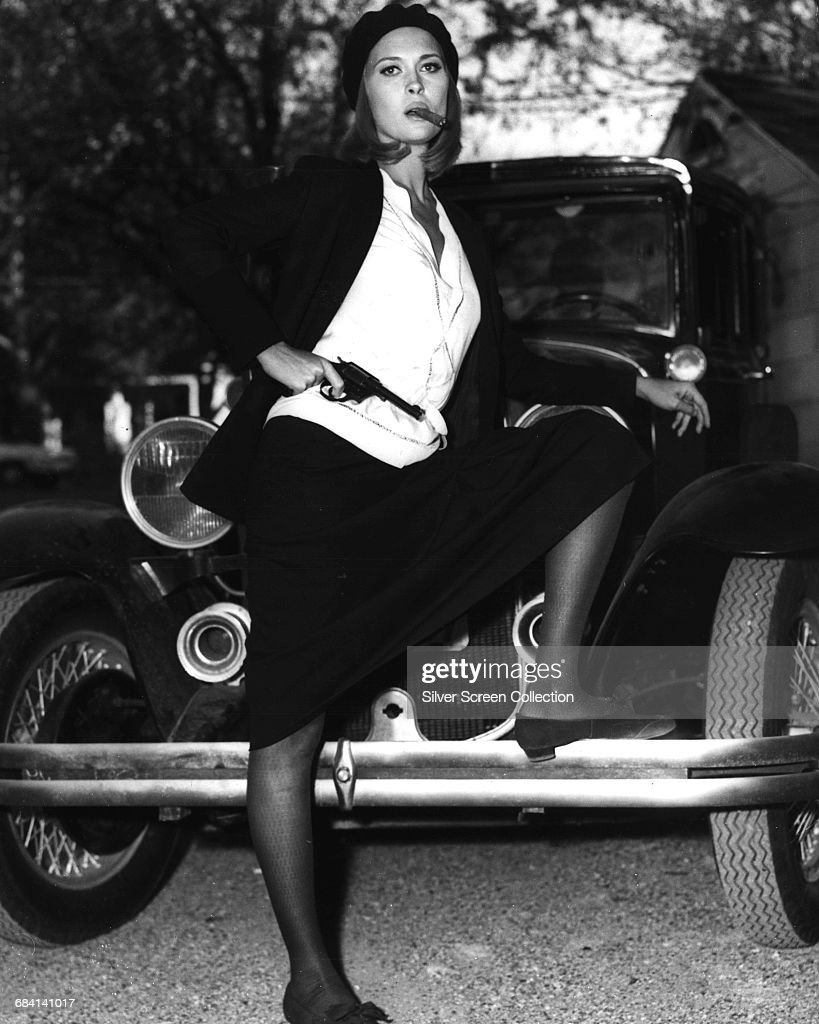 Actress Faye Dunaway as bank robber Bonnie Parker in a promotional. News Photo