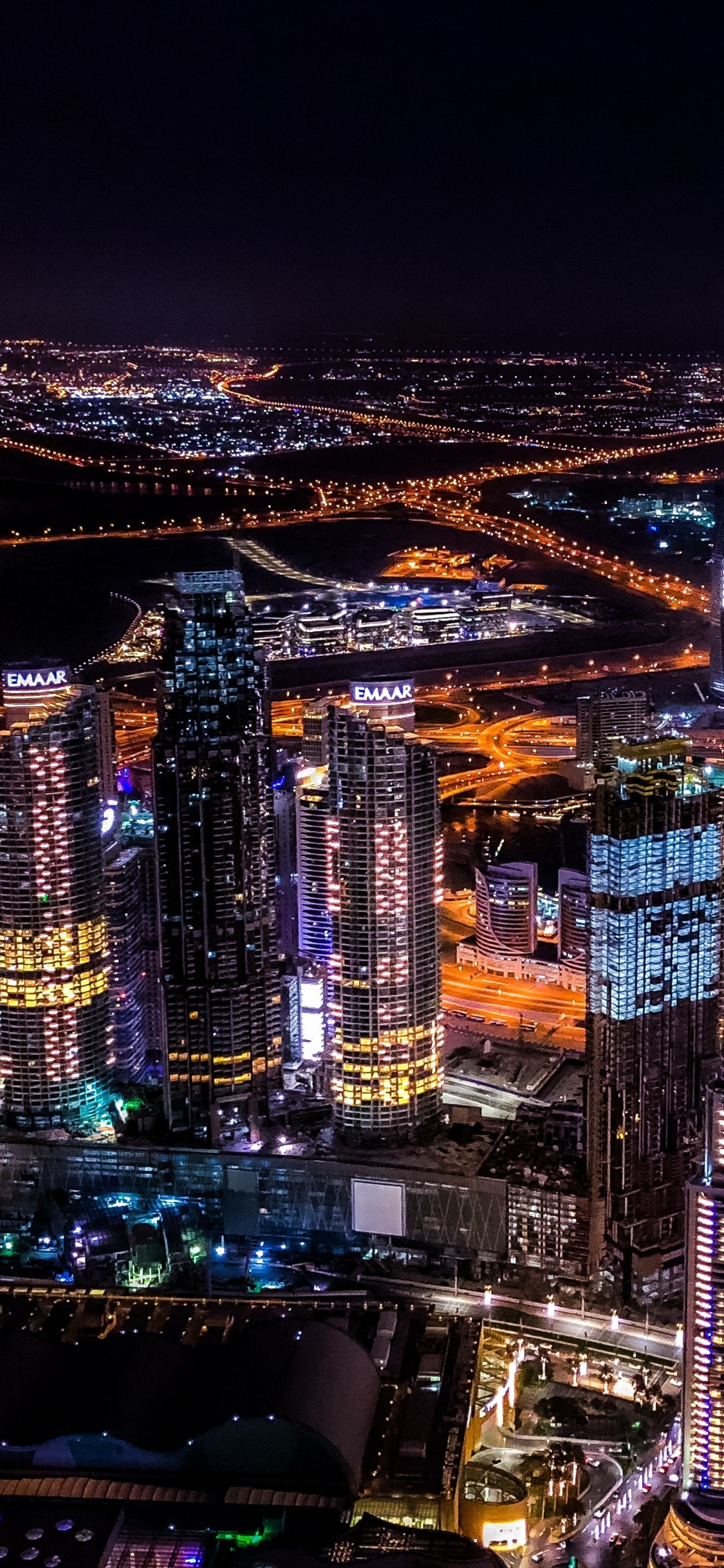 Night, Cityscape, Buildings, Dubai, Wallpaper Wallpaper Dubai At Night