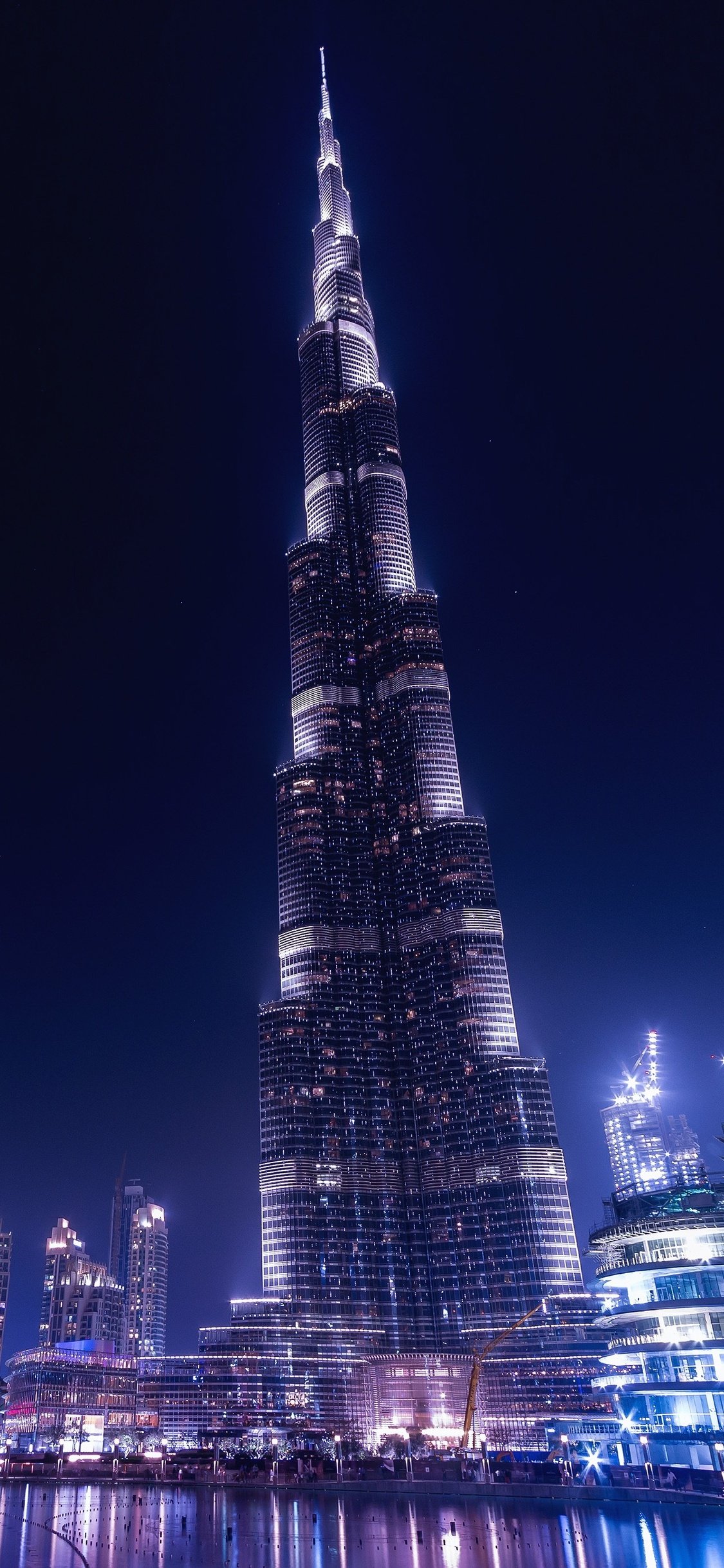 Burj Khalifa Dubai Night iPhone XS, iPhone iPhone X HD 4k Wallpaper, Image, Background, Photo and Picture