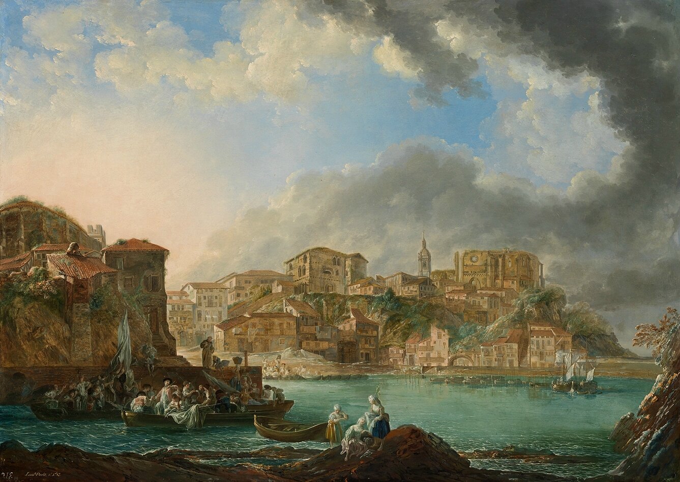 The Bilbao Fine Arts Museum Has Acquired View Of Bermeo By Luis Paret Y Alcázar (1746 1799).R.Truong