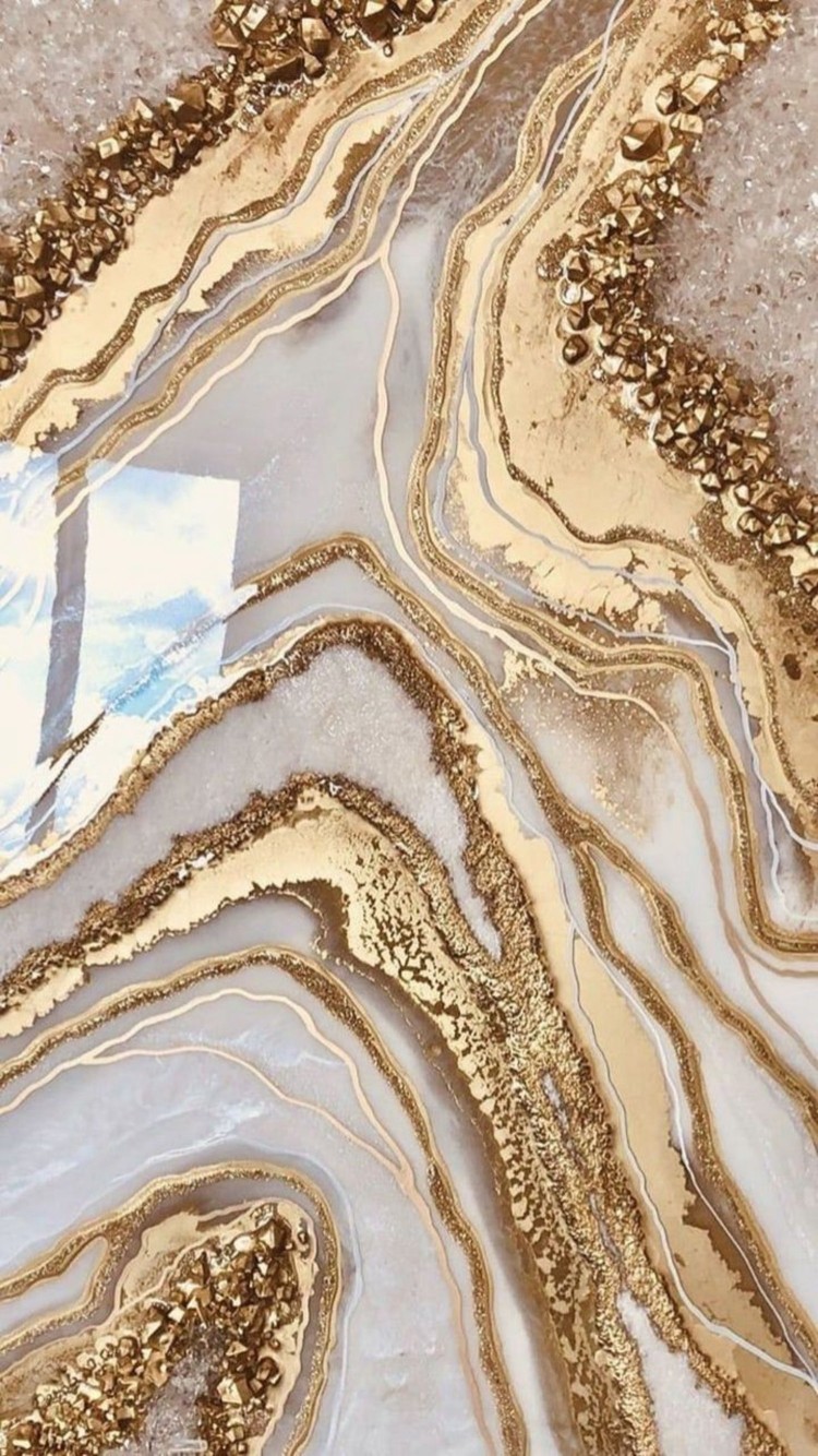Beige and gold Marble iphone wallpaper Wallpaper