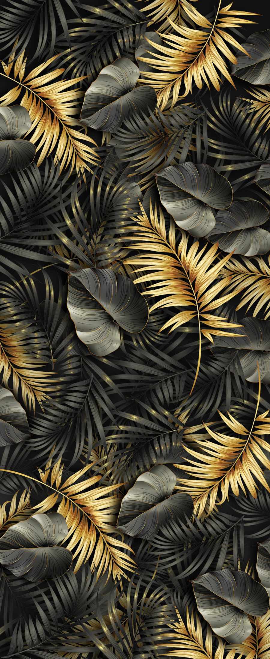 Golden Plants Foliage IPhone Wallpaper Wallpaper, iPhone Wallpaper