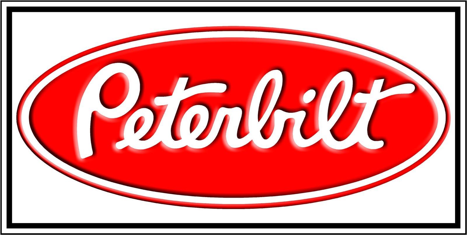 Peterbilt Truck Banner, Huge 2' x 4' High Quality Sign Banner Flag. Peterbilt, Peterbilt trucks, Motor logo