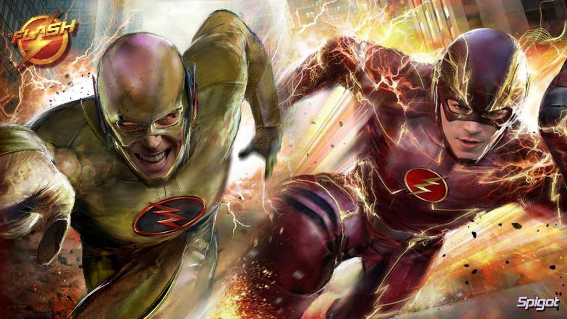 Flash Vs. Reverse Flash Wallpaper. Flash vs, Flash wallpaper, Reverse flash