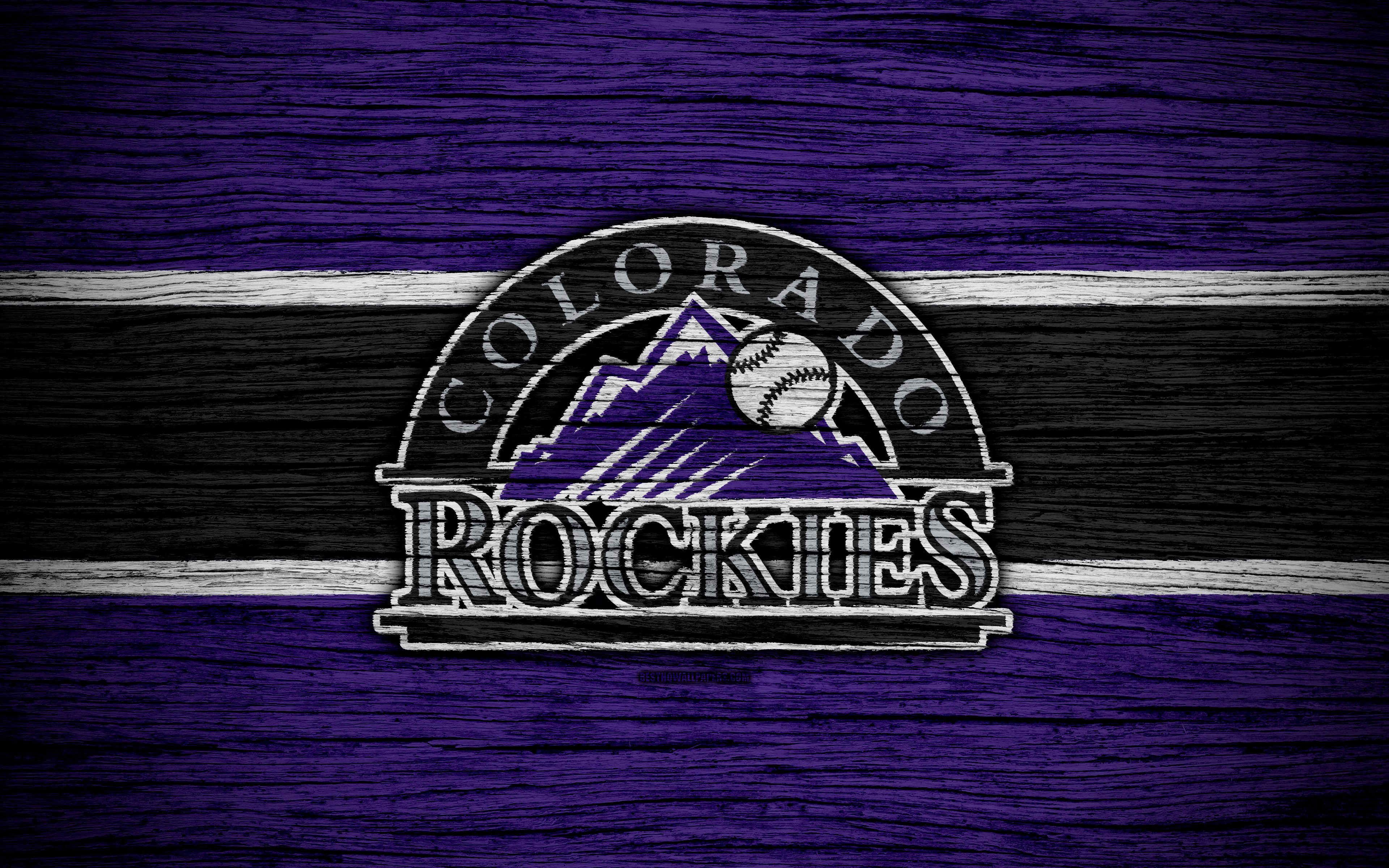 Download White And Purple Colorado Rockies Wallpaper