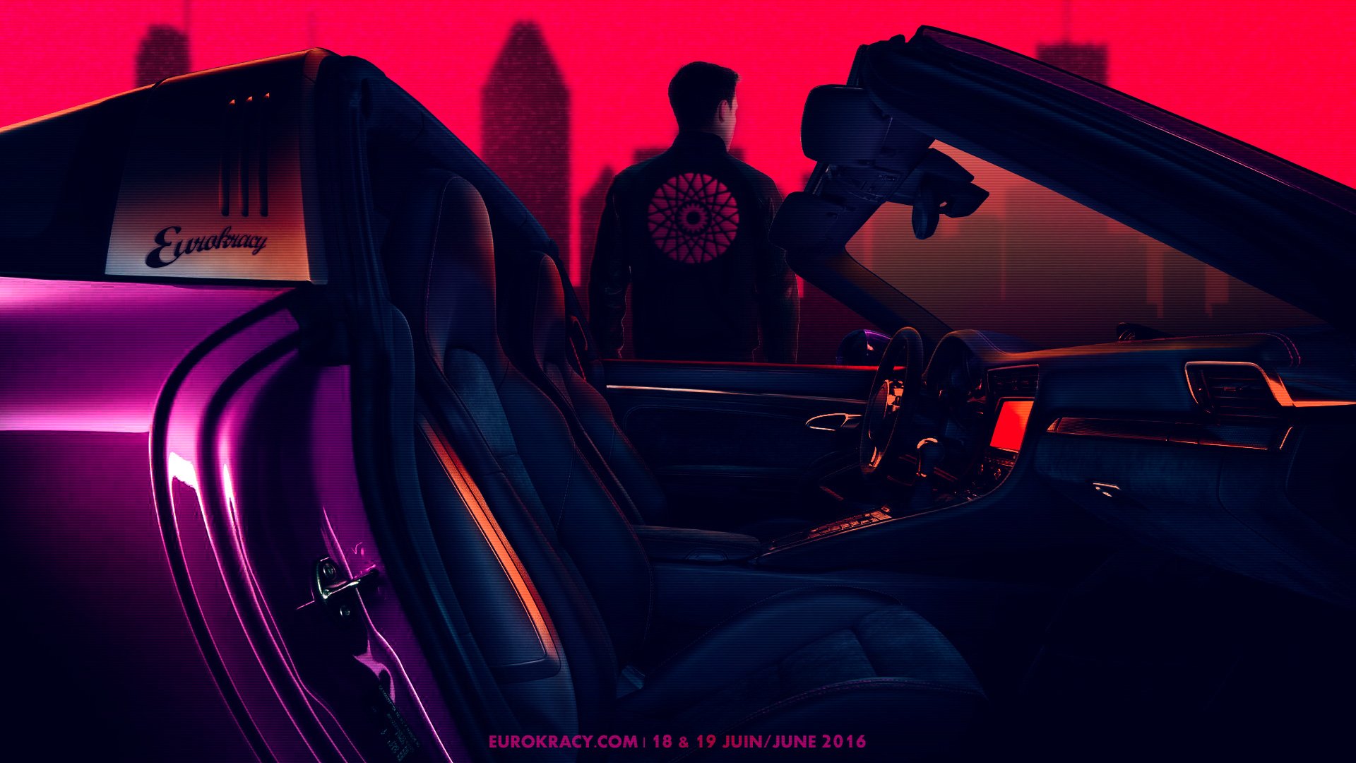 Car Artistic Retrowave HD Wallpaper