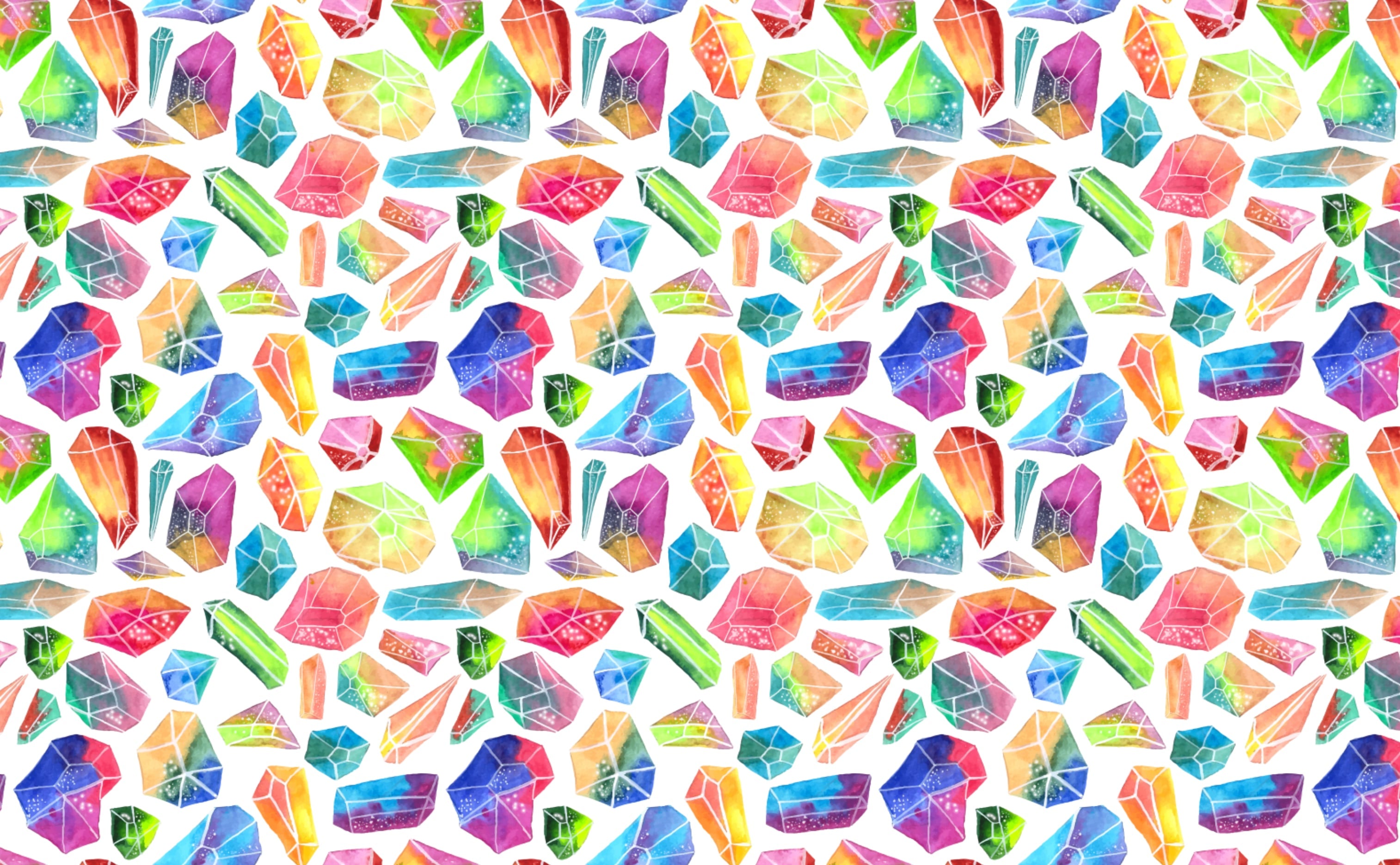 Rainbow Crystals Wallpaper for Walls