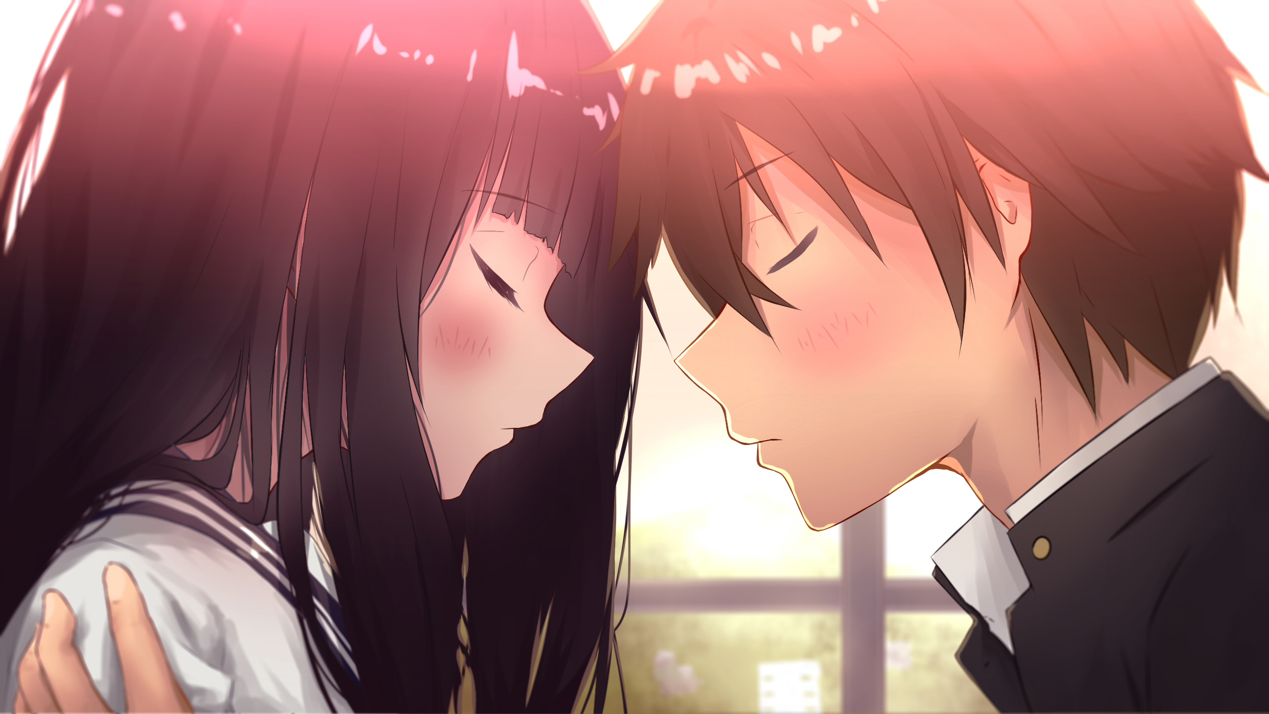 Eru Chitanda And Hōtarō Oreki Conected by Nopall HD Wallpaper