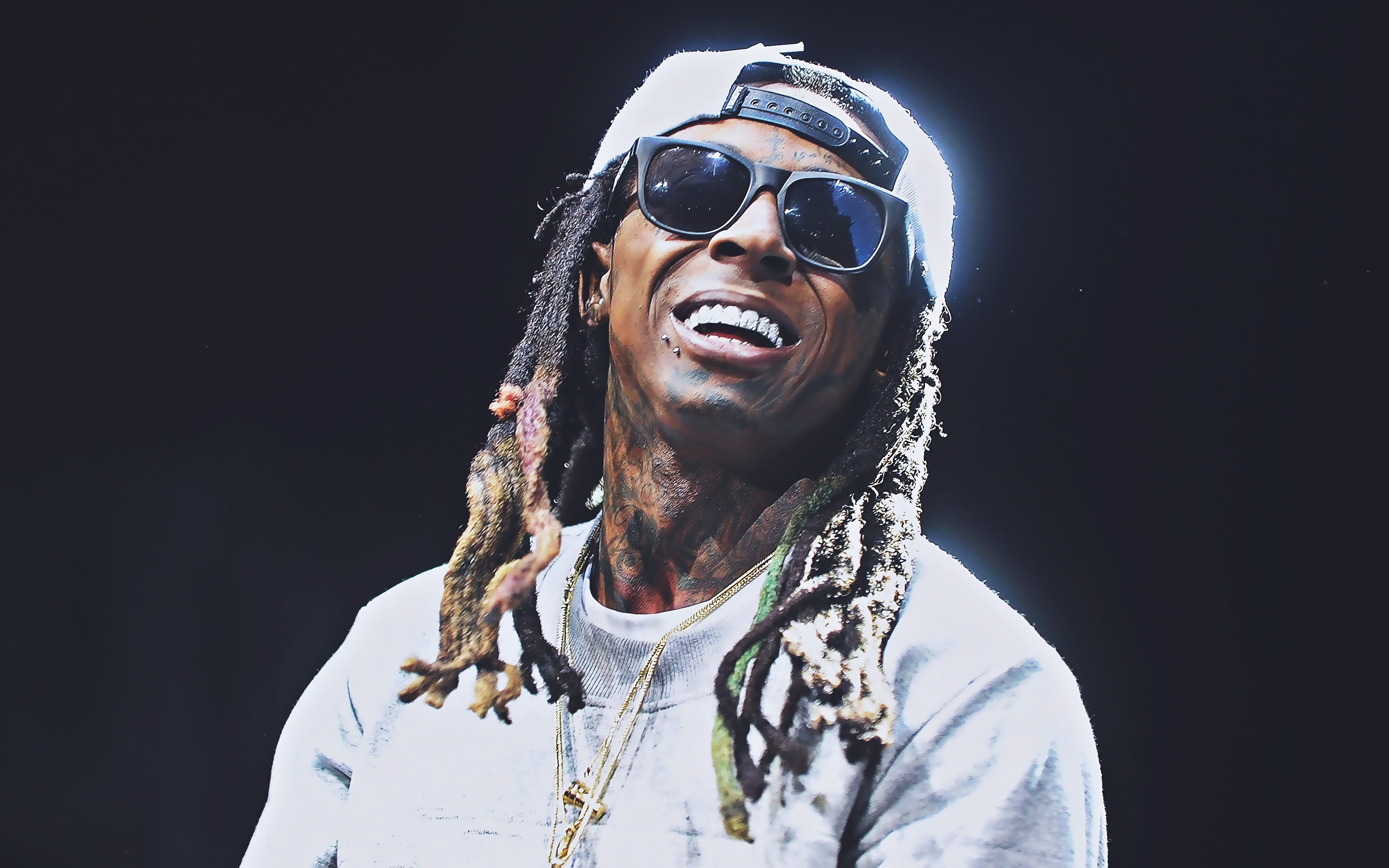Download wallpaper Lil Wayne, american singer, music stars, american celebrity, Dwayne Michael Carter, Lil Wayne photohoot for desktop with resolution 2880x1800. High Quality HD picture wallpaper