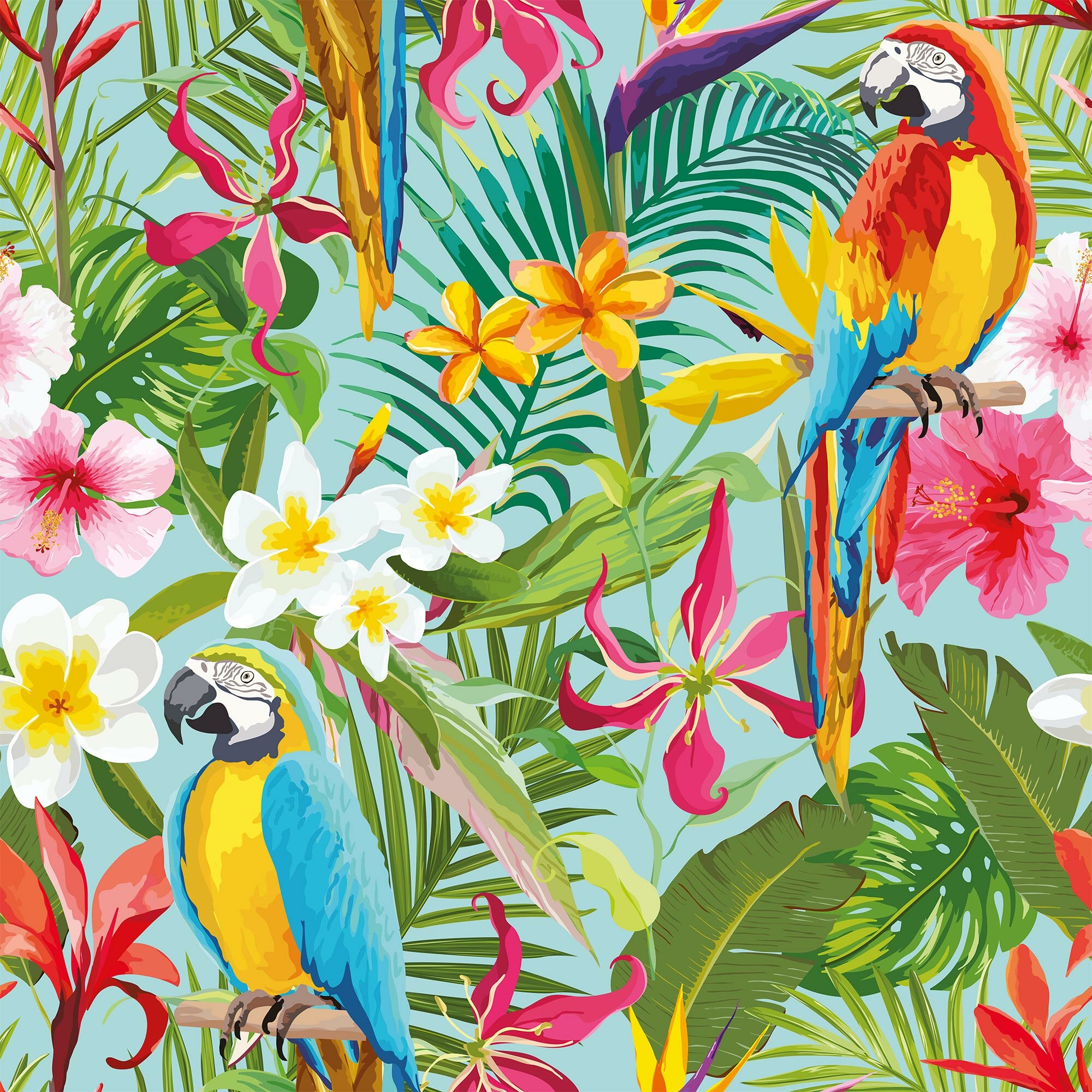 Bay Isle Home Mayer Tropical Removable Peel and Stick Wallpaper Panel & Reviews