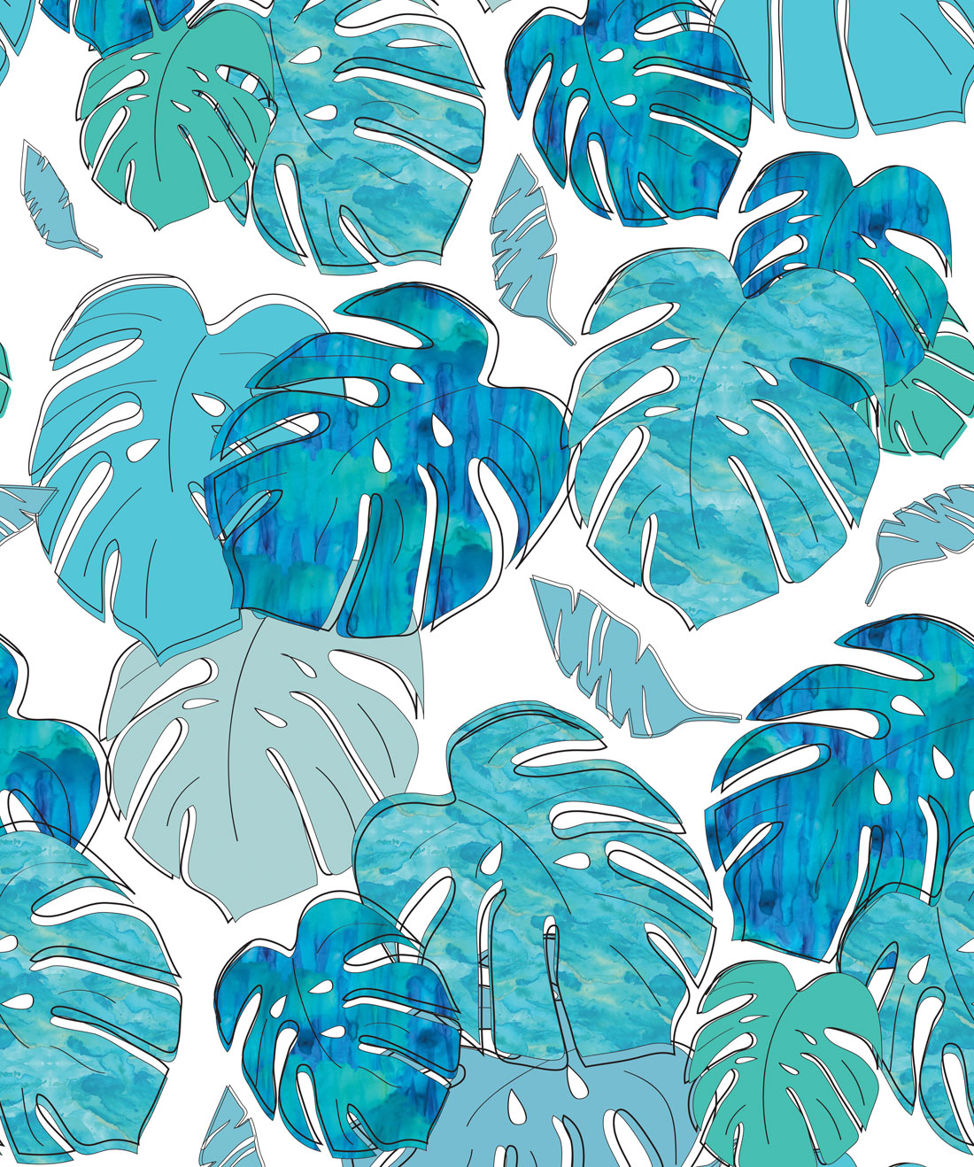 Tropicale Design • A Bold Monstera Tropical Wallpaper