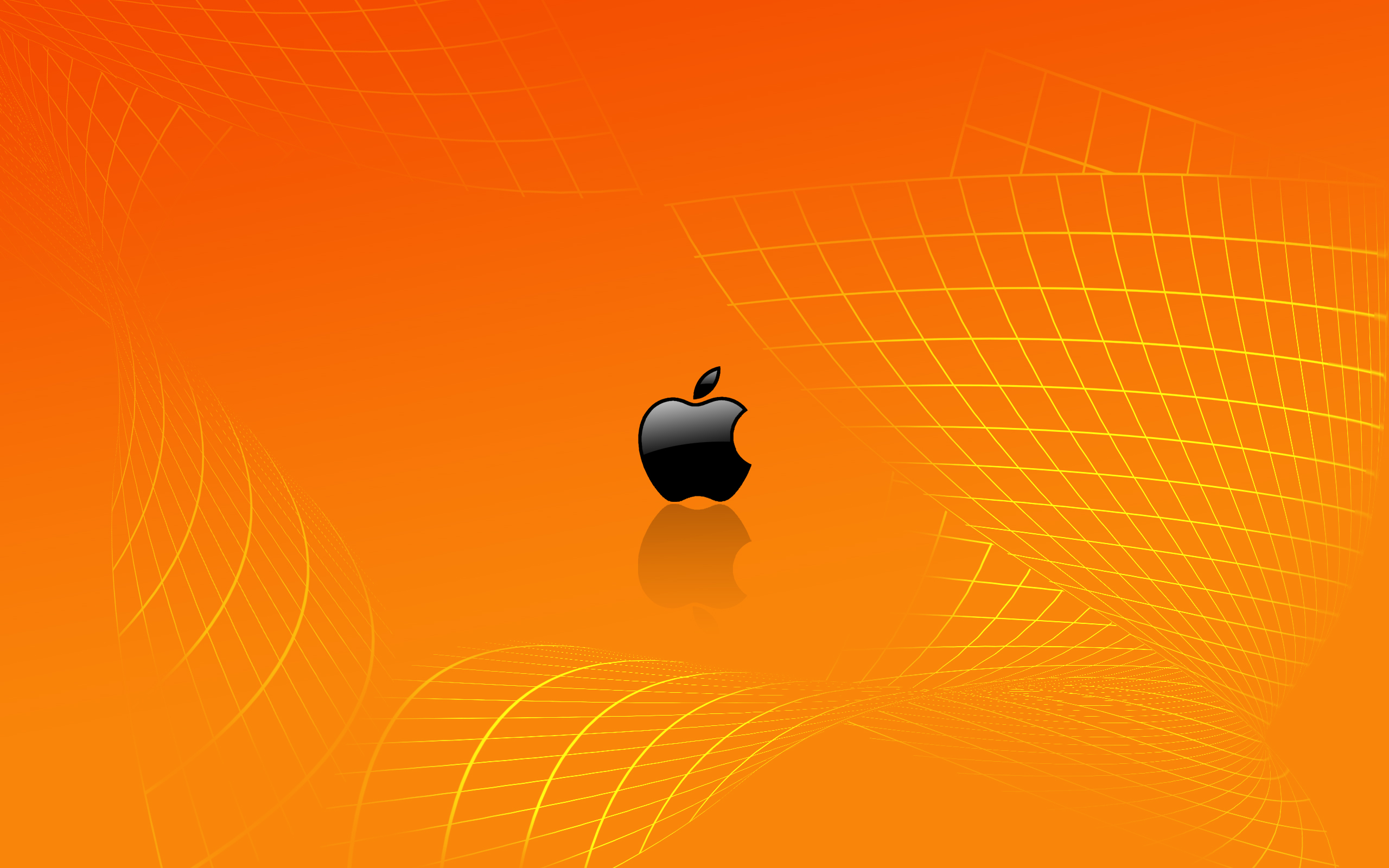 Apple Logo Orange HD
