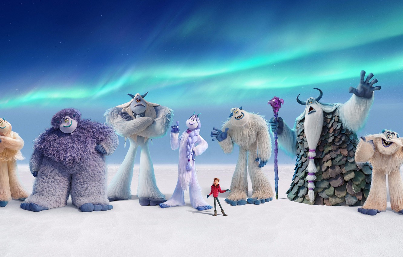 Wallpaper snow, cartoon, people, cartoon, characters, Yeti, Smallfoot, Smallfoot image for desktop, section фильмы