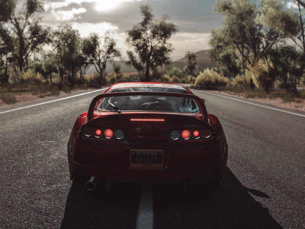 Forza Horizon 3, video game, Toyota Supra, rear wallpaper. Toyota supra, Forza horizon, Forza horizon 3