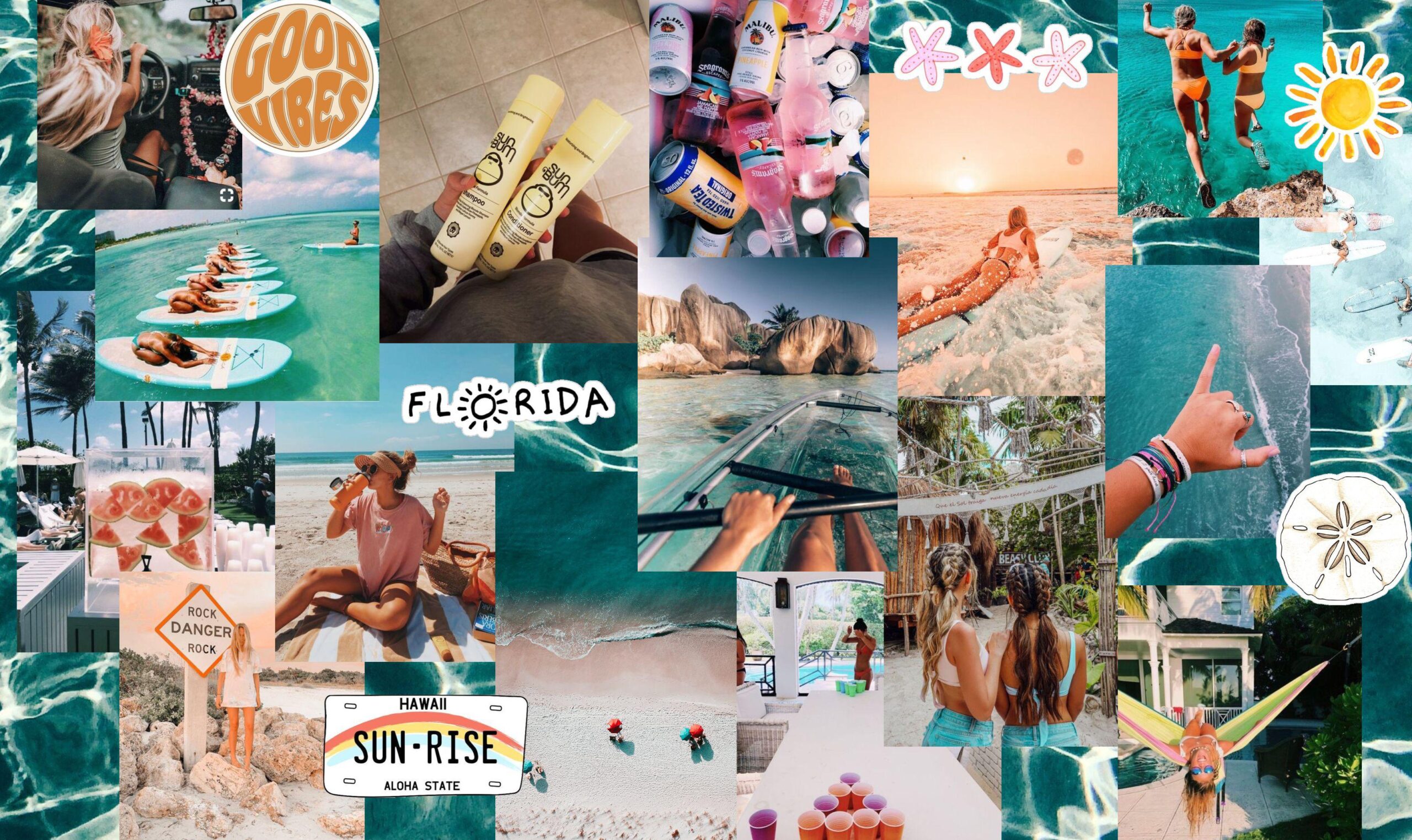 Aesthetic Collage Summer Desktop Wallpapers - Wallpaper Cave