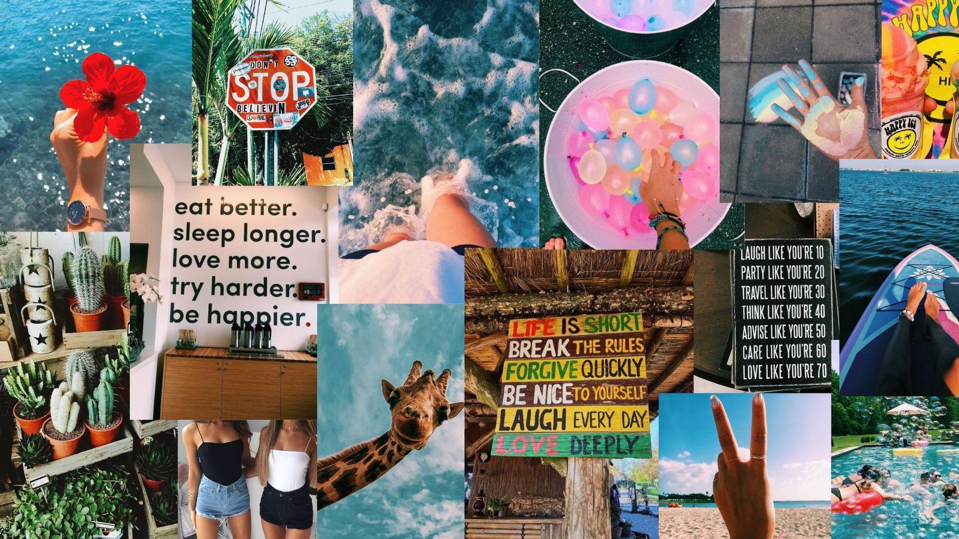 VSCO Aesthetic Collage Wallpaper Laptop