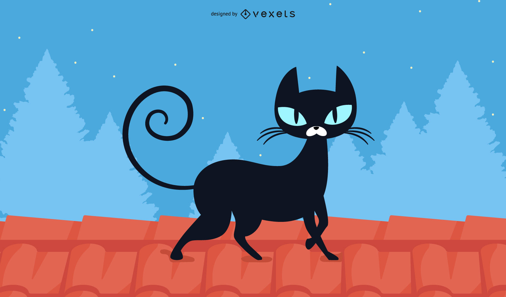 Black Cat Wallpaper Design Wallpaper & Background Download