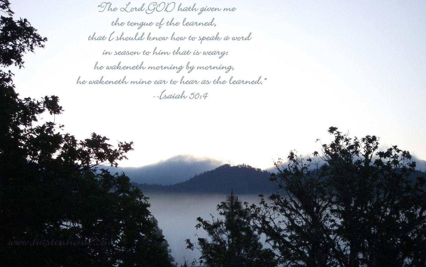 What Do You Believe? (Isaiah 50:4)