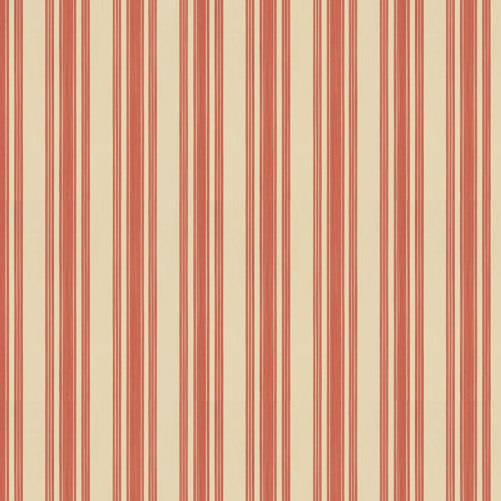 Tented Stripe by Farrow & Ball / Red, Wallpaper Direct