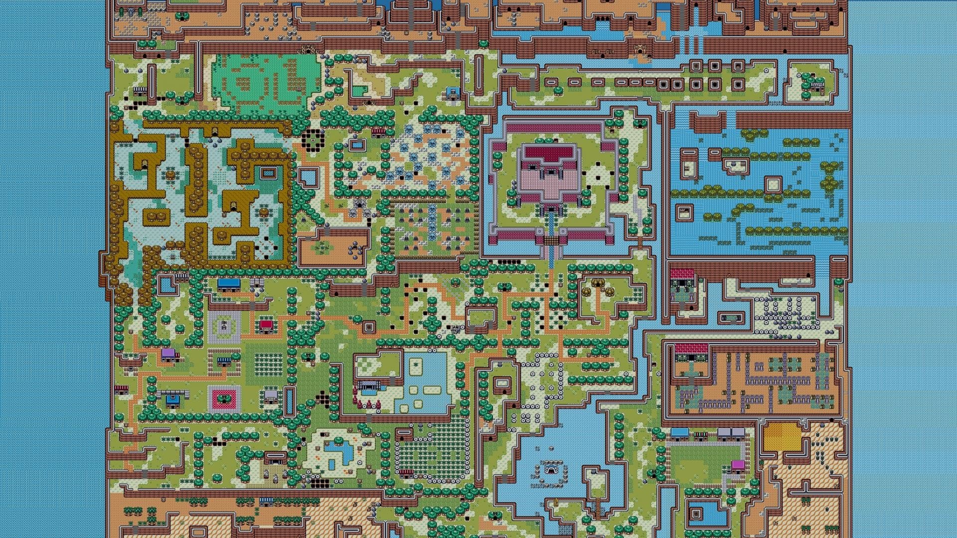 The Legend Of Zelda Maps Retro 8 Bit Wallpaper