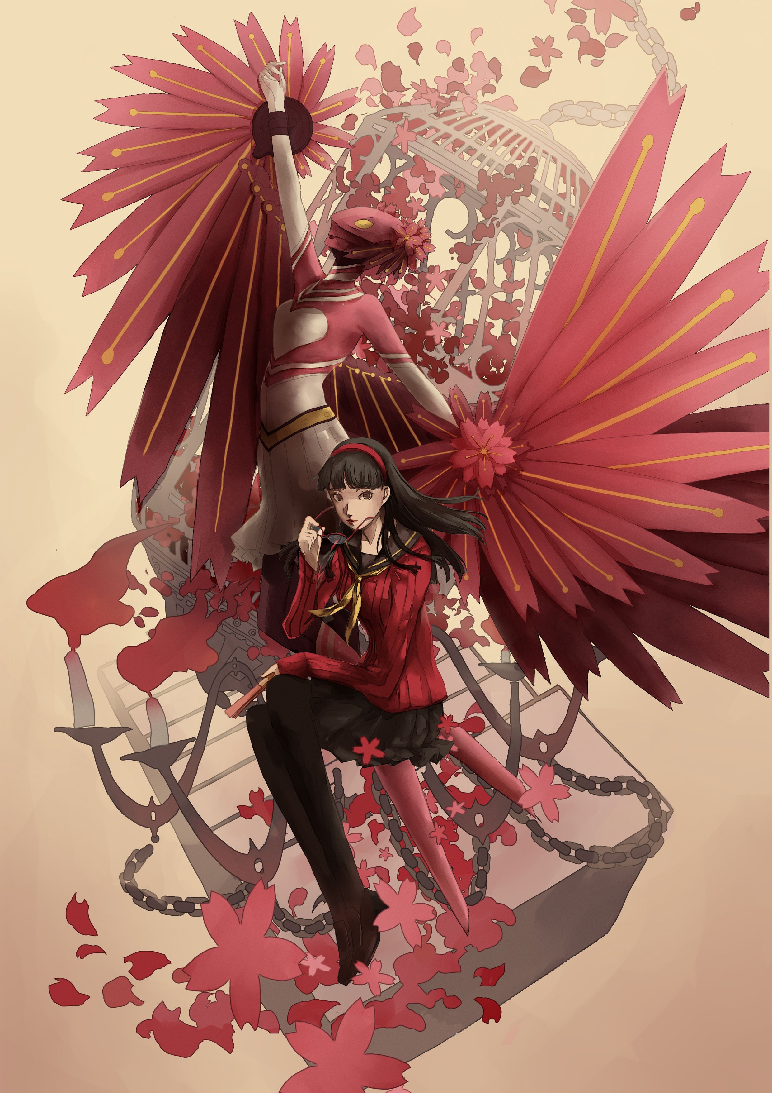 Yukiko Amagi and Konohana Sakuya, Persona 4. Persona 4, Character design, Shin megami tensei persona