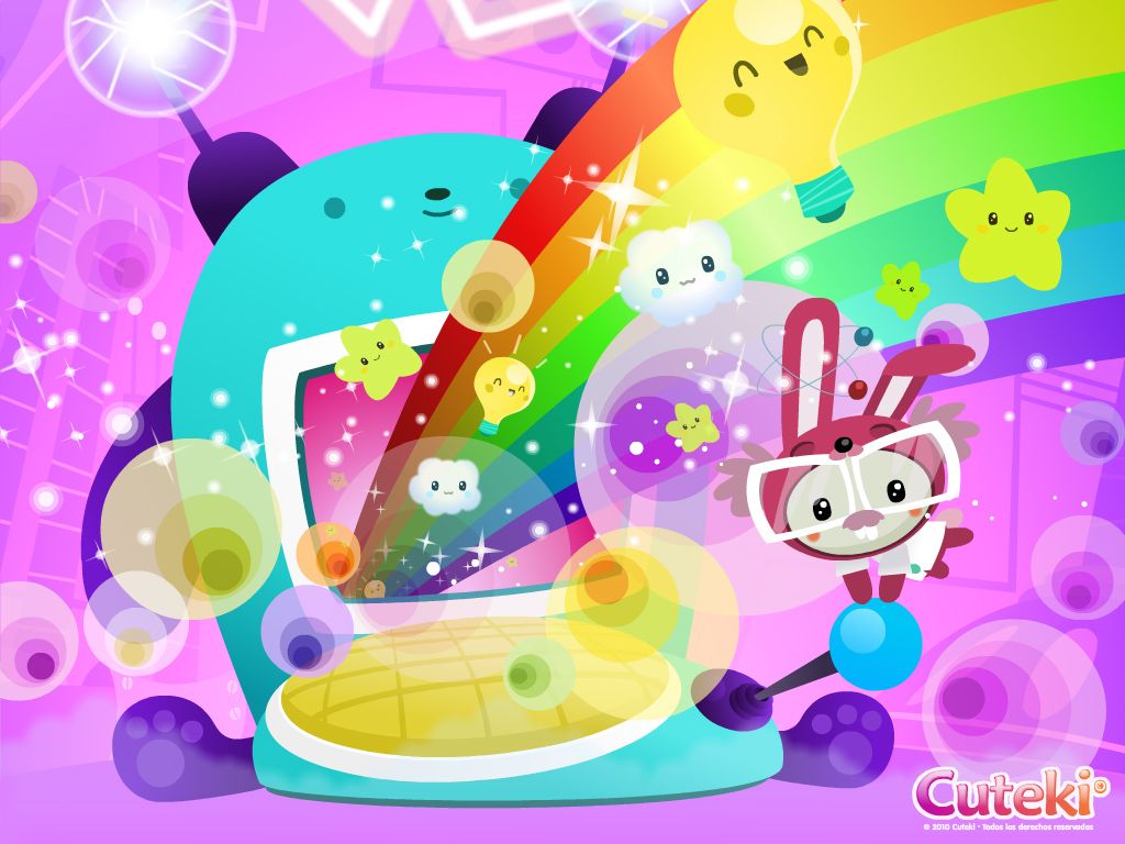 Rainbow Kawaii Desktop Wallpapers Wallpaper Cave